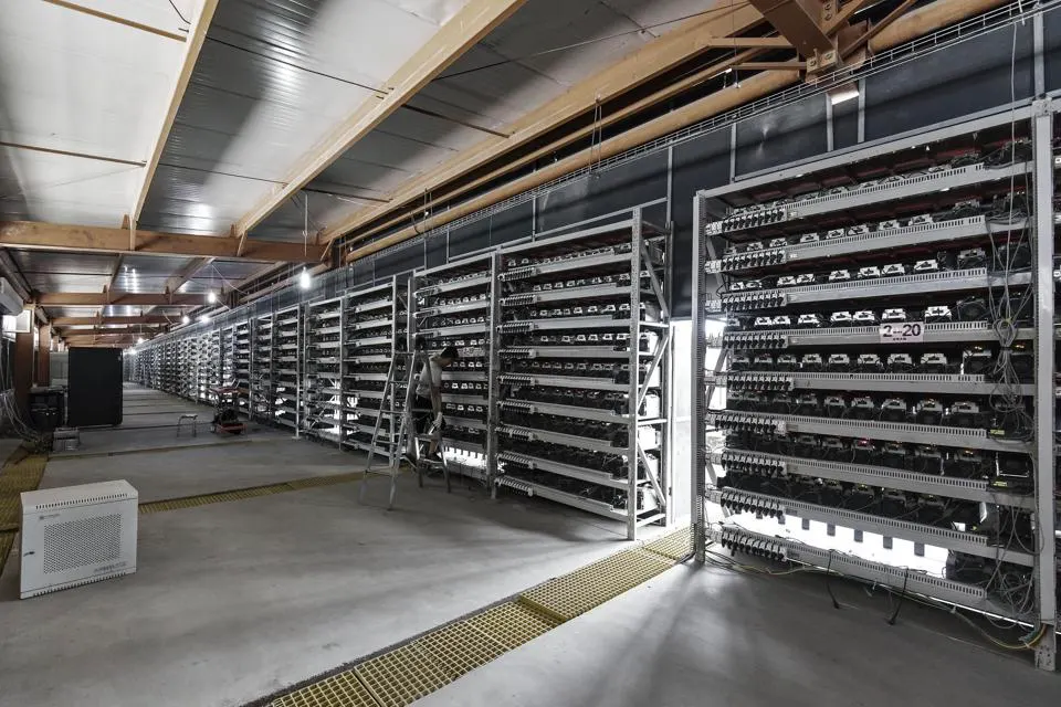 An Industrial Bitcoin Mining Operation (figure from B is for Bitcoin)